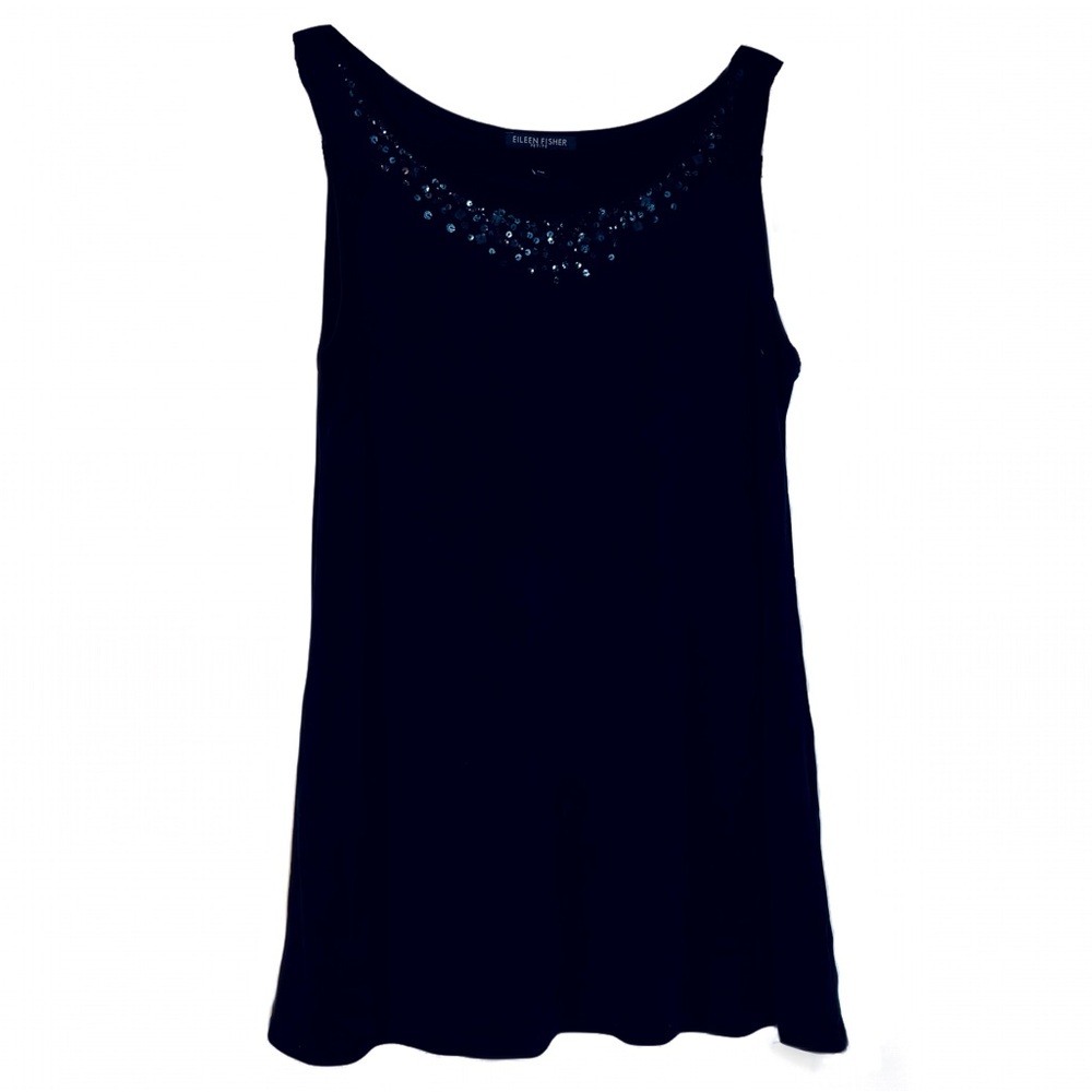 Eileen Fisher Tank top, black, petite medium